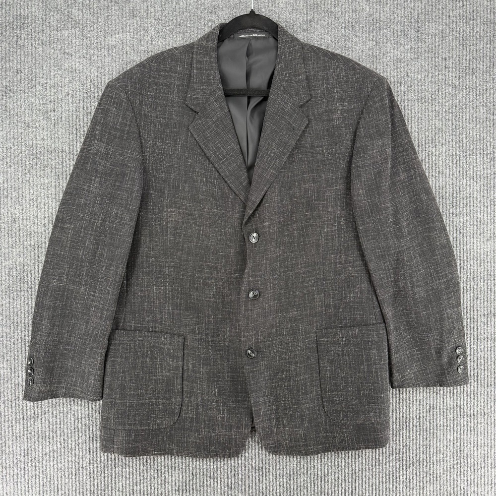Vintage Barrington mens suit blazer wool linen 44S sport coat tweed formal short
